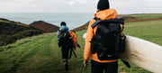 Finisterre Summer 2022 models walk with boards and new Finisterre gear