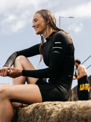 Nieuwland 2mm Yulex® Langarm-Shorty-Wetsuit für Damen