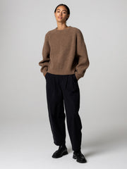 Women's Amy Powney + Finisterre Fisherman Rib Crew Neck Sweater