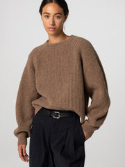Women's Amy Powney + Finisterre Fisherman Rib Crew Neck Sweater
