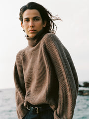 Women's Amy Powney + Finisterre Fisherman Rib Roll Neck Jumper