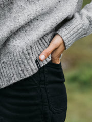 Farne Rundhals-Strickpullover für Damen