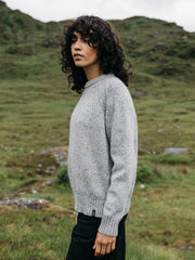 Farne Rundhals-Strickpullover für Damen