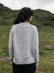 Farne Rundhals-Strickpullover für Damen