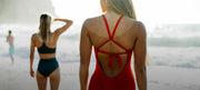 Women wearing swimwear on beach