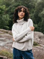 Mora Damen-Strickpullover mit Rollkragen