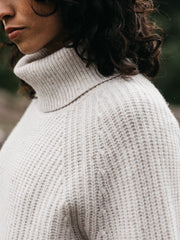 Mora Damen-Strickpullover mit Rollkragen