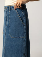 Yarrel Damen-Jeansrock in A-Linie