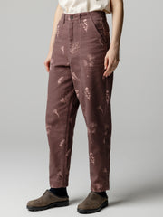 Women's Floral Marine Yarrel Printed Trouser