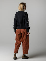 Women's Floral Marine Jumper