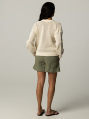Women's Pol Open Stitch Cardigan