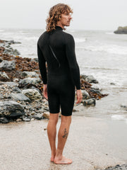 Nieuwland 2mm Yulex® Back Zip Langarm-Shorty-Wetsuit für Herren