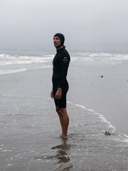 Nieuwland 2mm Yulex® Back Zip Langarm-Shorty-Wetsuit für Herren