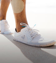 close up of the Vivobarefoot x Finisterre Primus Lite III