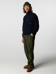 Portell Wollfleece-Herrenjacke mit 1/4-Reißverschluss