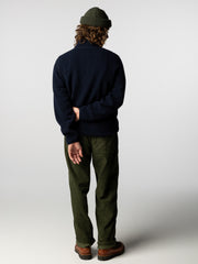 Portell Wollfleece-Herrenjacke mit 1/4-Reißverschluss