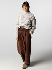 Women's Nova Aran Knit Sweater