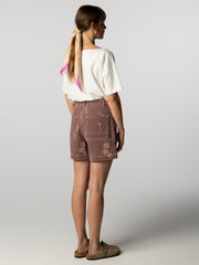 Women's Floral Marine Yarrel Printed Short