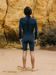 Nieuwland 2mm Yulex® Back Zip Langarm-Shorty-Wetsuit für Herren